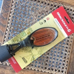 Strap on bicycle rear view mirror